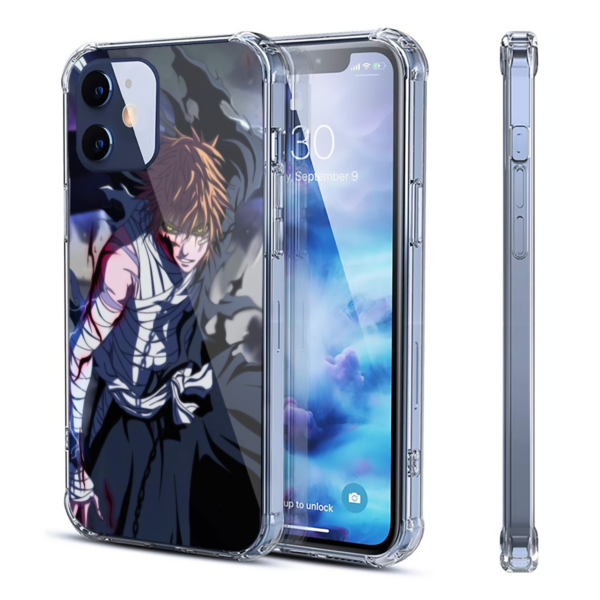（画像用） ブリーチ BLEACH 【iPhone 12シリーズ対応】透明スマホケース（クリアソフトケース）